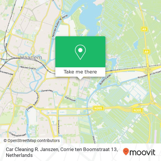 Car Cleaning R. Janszen, Corrie ten Boomstraat 13 map