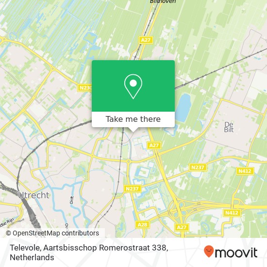 Televole, Aartsbisschop Romerostraat 338 map