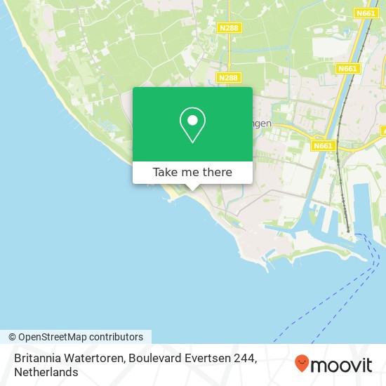 Britannia Watertoren, Boulevard Evertsen 244 map