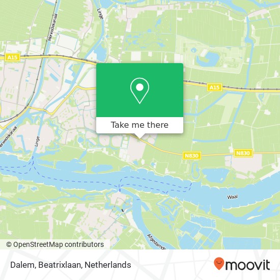 Dalem, Beatrixlaan map