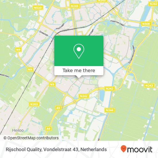 Rijschool Quality, Vondelstraat 43 Karte