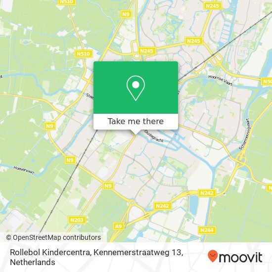 Rollebol Kindercentra, Kennemerstraatweg 13 map