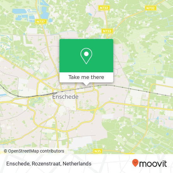 Enschede, Rozenstraat map