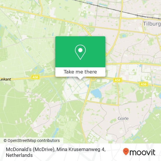 McDonald's (McDrive), Mina Krusemanweg 4 Karte
