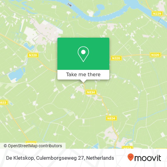 De Kletskop, Culemborgseweg 27 Karte