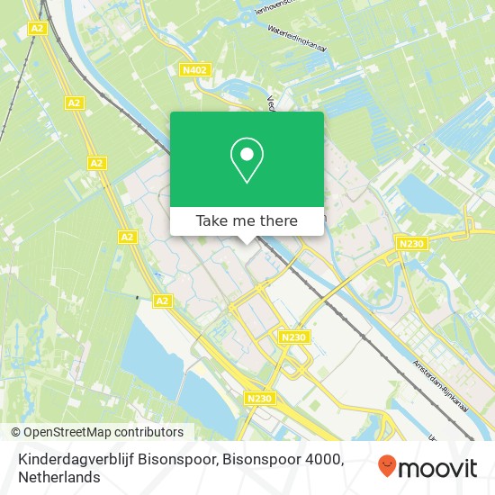 Kinderdagverblijf Bisonspoor, Bisonspoor 4000 Karte