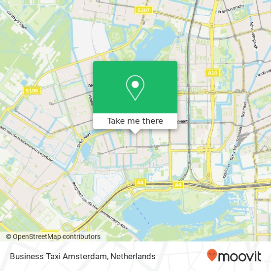 Business Taxi Amsterdam Karte