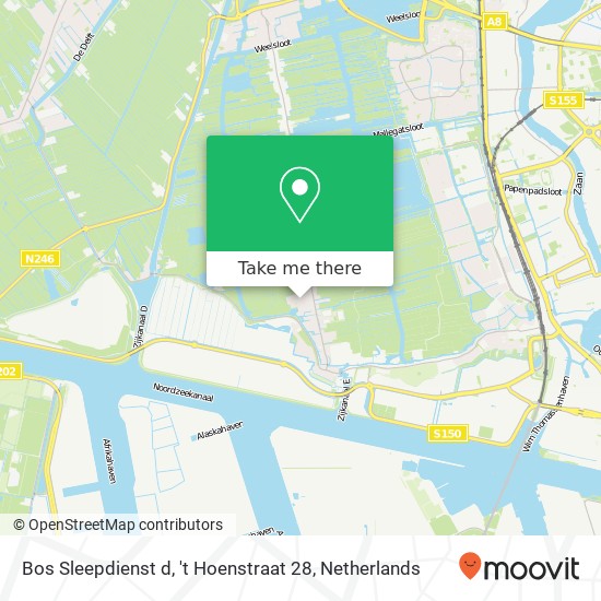 Bos Sleepdienst d, 't Hoenstraat 28 map