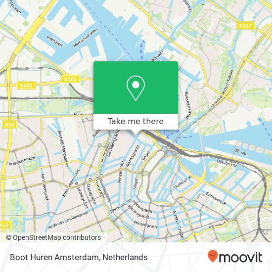 Boot Huren Amsterdam map