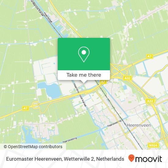 Euromaster Heerenveen, Wetterwille 2 map