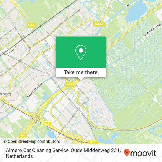 Almero Car Cleaning Service, Oude Middenweg 231 Karte