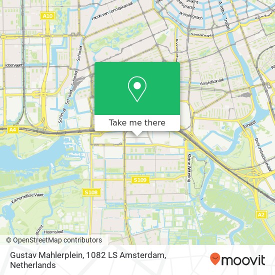 Gustav Mahlerplein, 1082 LS Amsterdam map