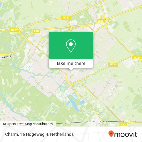 Charm, 1e Hogeweg 4 map