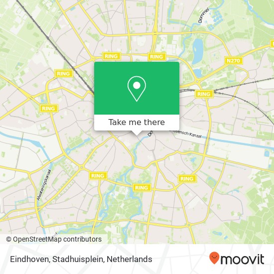 Eindhoven, Stadhuisplein map