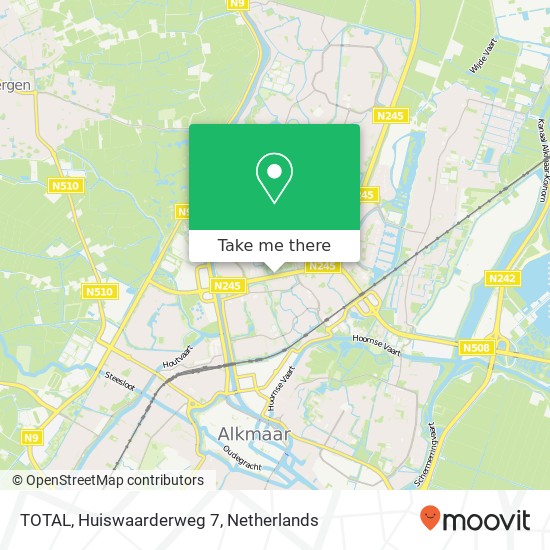 TOTAL, Huiswaarderweg 7 map