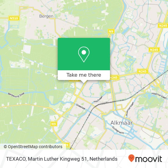 TEXACO, Martin Luther Kingweg 51 map