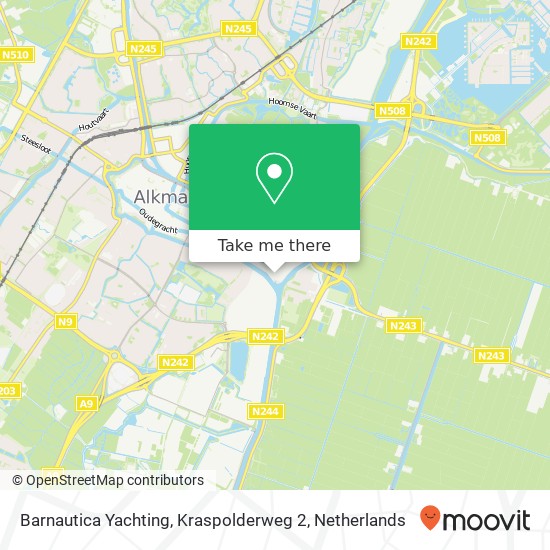 Barnautica Yachting, Kraspolderweg 2 map