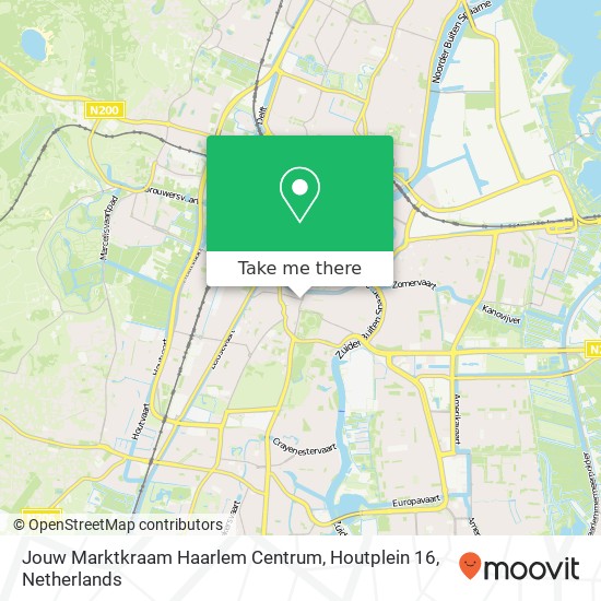 Jouw Marktkraam Haarlem Centrum, Houtplein 16 map