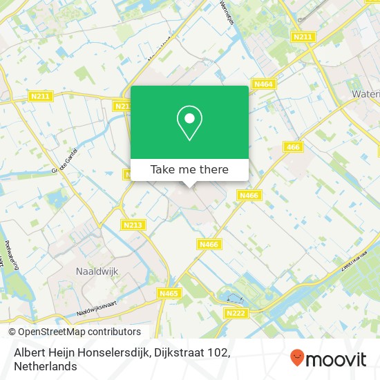 Albert Heijn Honselersdijk, Dijkstraat 102 map