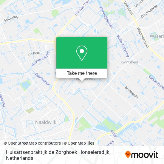 Huisartsenpraktijk de Zorghoek Honselersdijk map