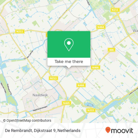 De Rembrandt, Dijkstraat 9 Karte