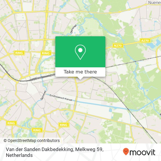 Van der Sanden Dakbedekking, Melkweg 59 map