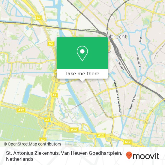 St. Antonius Ziekenhuis, Van Heuven Goedhartplein map