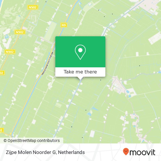 Zijpe Molen Noorder G map