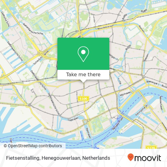 Fietsenstalling, Henegouwerlaan map