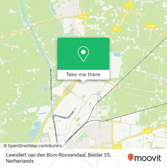 Leendert van den Born Roosendaal, Belder 35 map