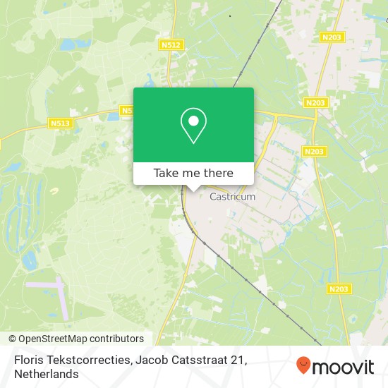 Floris Tekstcorrecties, Jacob Catsstraat 21 map