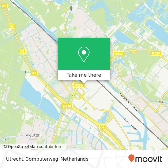 Utrecht, Computerweg Karte