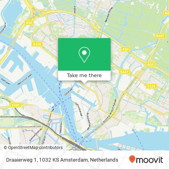 Draaierweg 1, 1032 KS Amsterdam Karte