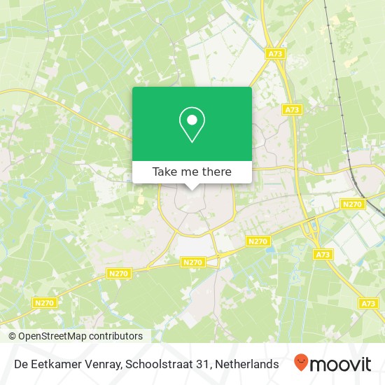 De Eetkamer Venray, Schoolstraat 31 map