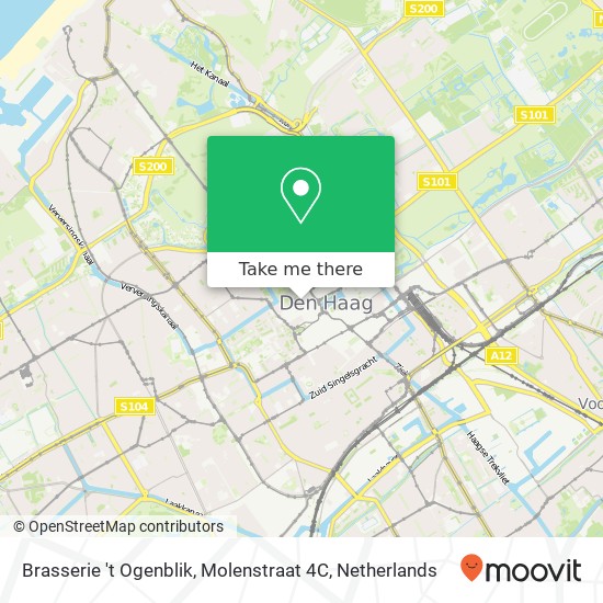 Brasserie 't Ogenblik, Molenstraat 4C map