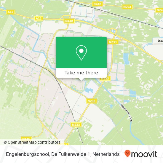 Engelenburgschool, De Fuikenweide 1 map