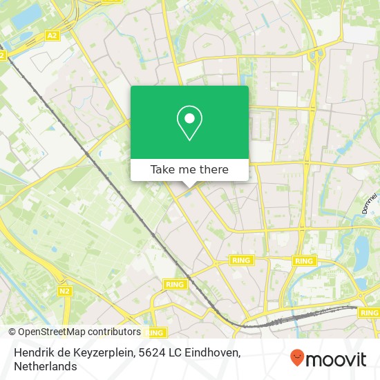 Hendrik de Keyzerplein, 5624 LC Eindhoven Karte
