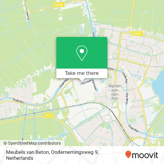 Meubels van Beton, Ondernemingsweg 9 map