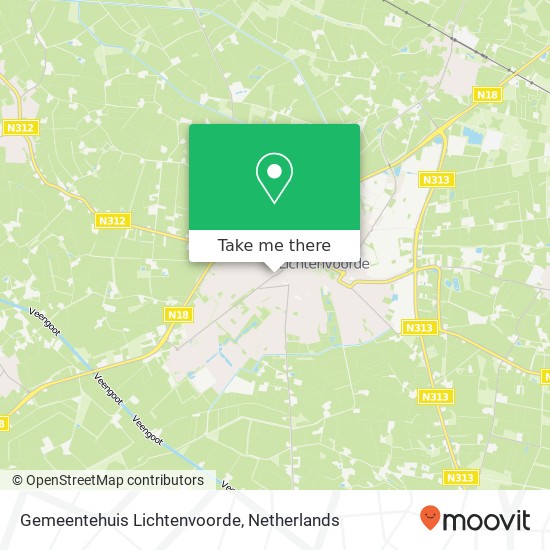 Gemeentehuis Lichtenvoorde map