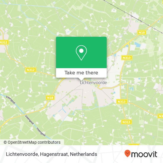 Lichtenvoorde, Hagenstraat map