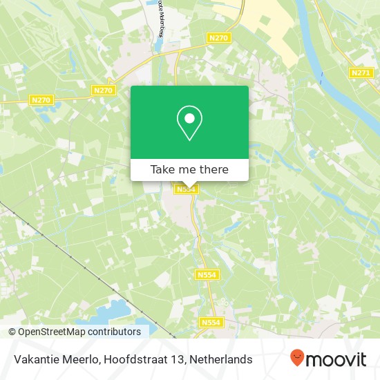 Vakantie Meerlo, Hoofdstraat 13 map