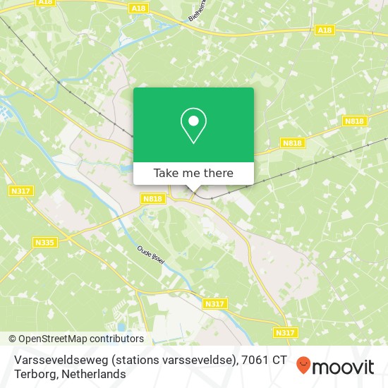 Varsseveldseweg (stations varsseveldse), 7061 CT Terborg map