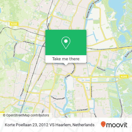 Korte Poellaan 23, 2012 VS Haarlem map