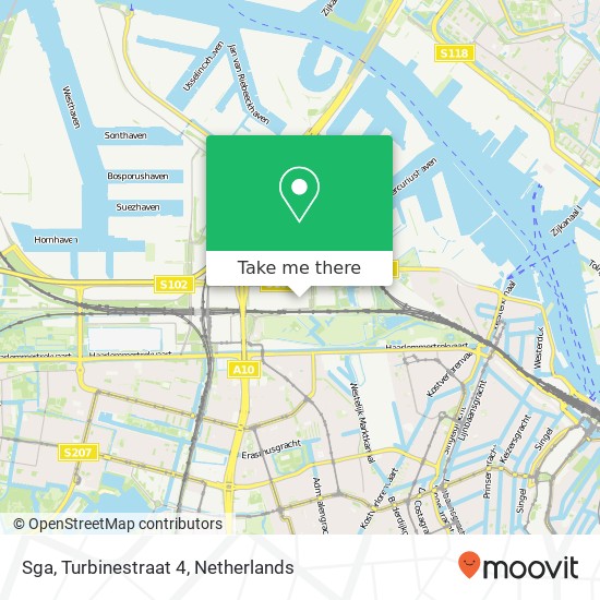 Sga, Turbinestraat 4 map