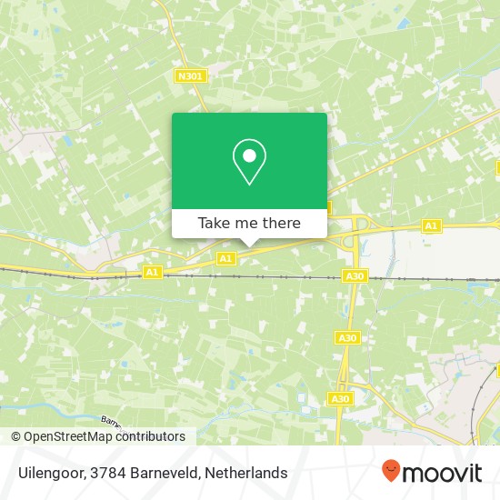 Uilengoor, 3784 Barneveld map