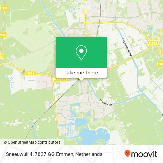 Sneeuwuil 4, 7827 GG Emmen map