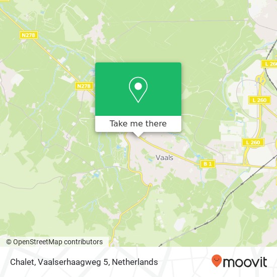 Chalet, Vaalserhaagweg 5 map