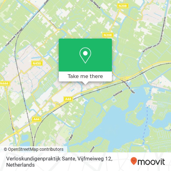 Verloskundigenpraktijk Sante, Vijfmeiweg 12 map