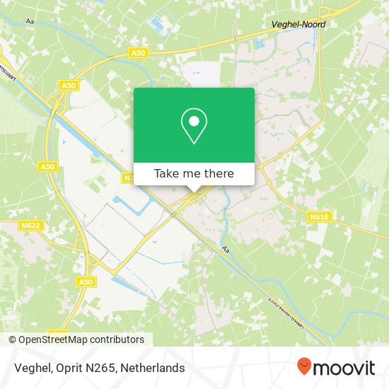 Veghel, Oprit N265 map