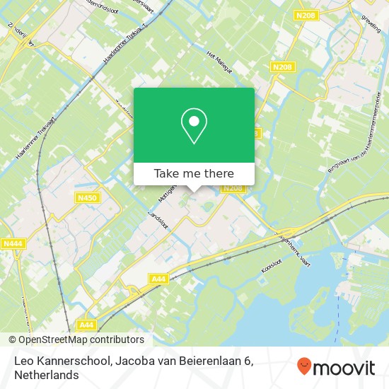 Leo Kannerschool, Jacoba van Beierenlaan 6 map